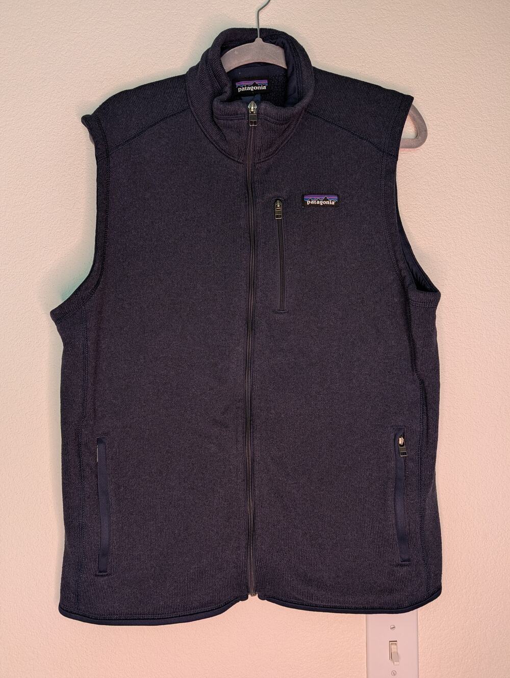 Patagonia Better Sweater Vest Men Navy L Full Zip Gorpcore Outdoor Active
